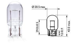 AMOLUX 63 - LAMPARA SIN CASQUILLO T-20 12V 21W